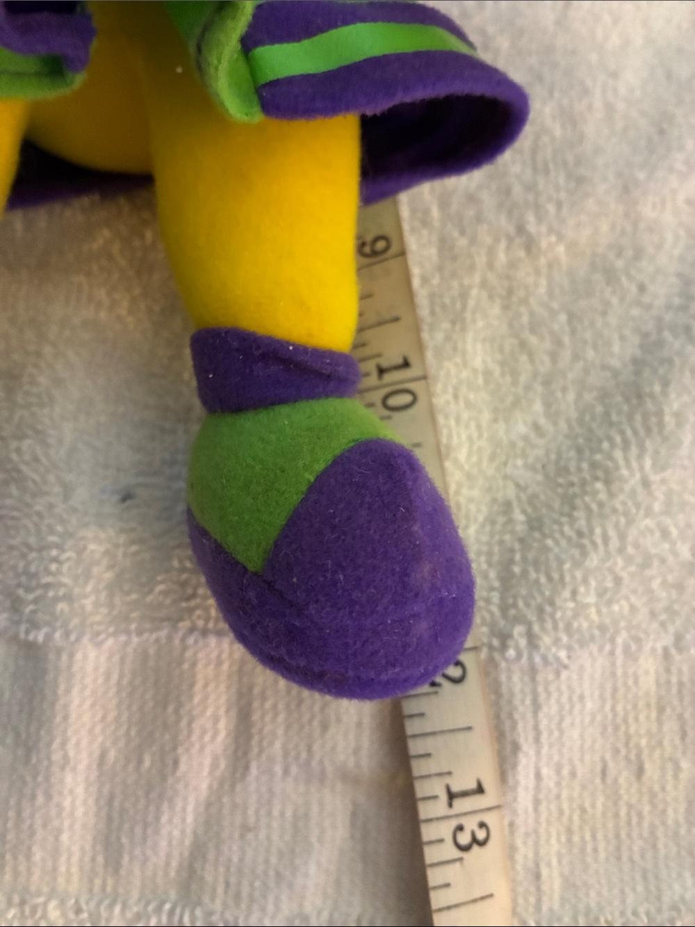 Y2K Nostalgic “Helen Henny”Purple & Green Cheerleader Plush Doll -CEC - Picture 7 of 7